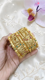 Gold Plated Bangle Gemstone Indian Bangles Bollywood Inspired Jewerly