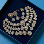 Mint Green Multi-Layered Kundan Bridal Necklace Set with Earrings & Maang Tikka – Heavy Polki Wedding Jewelry