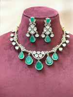 Royal Rose Quartz & Kundan Bridal Necklace Set – Handcrafted Luxe Jewelry