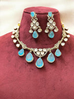 Royal Rose Quartz & Kundan Bridal Necklace Set – Handcrafted Luxe Jewelry