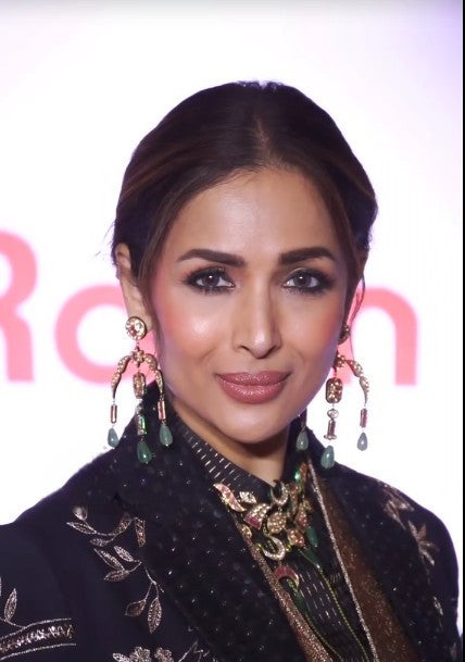 Bollywood Actress Malaika Arora–Inspired Statement Necklace Set | Kundan Indian Jewellery | Designer Indian Necklace & Earrings Set