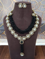 Beaded Kundan Necklace Set with Earrings | Indian Jewellery | Premium Beaded Kundan Jewellery Indian Neckles Set