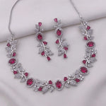 Sapphire Blue Stone Necklace Set with Earrings | Indian Jewellery | Premium Stone Jewellery Indian Neckles Set