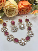 Multicolor Stone Necklace & Earrings Set | Indian Jewellery | Stone Jewellery | Indian Necklace Set