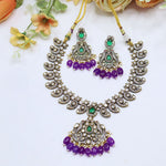 Royal Victorian Necklace Set with Earrings | Indian Jewellery | Beads Jewellery | Indian Necklace Set