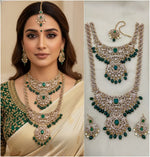 Lavender Kundan Bridal Jewelry Set – Royal Polki & Pearl Wedding Collection