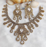 Royal Kundan Style Choker Necklace Set with Matching Earrings | Indian Jewellery Traditional Kundan Indian Necklace Set