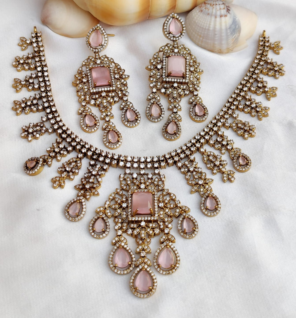 Royal Kundan Polki Choker Set with Emerald & Multicolor Drops | Bridal Wedding Necklace Set with Matching Earrings | Indian Traditional Jewellery
