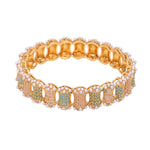 Dailywear Set of 2 Pastel Meenakari Bracelets | Lightweight Kada Bangles | Ethnic Indian Jewelry