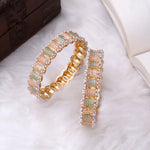 Dailywear Set of 2 Pastel Meenakari Bracelets | Lightweight Kada Bangles | Ethnic Indian Jewelry