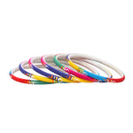 Set of 6 Multicoloured Handpainted Bracelets – Ethnic Boho Jewelry