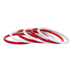 Set of 6 Multicoloured Handpainted Bracelets – Ethnic Boho Jewelry