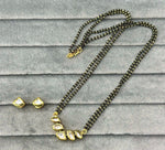 Kundan-Style CZ Mangalsutra Set with Matching Earrings | Elegant CZ Kundan Indian Mangalsutra Set | Traditional Indian Jewellery