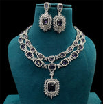 Pakistani Double Layer Floral Design Polki Necklace Set