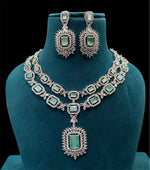 Pakistani Double Layer Floral Design Polki Necklace Set
