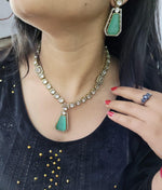 Traditional Craftsmanship American Diamond Kundan Necklace Set | Kundan Jewelry | Indian Jewelry