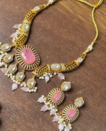 Meenakari JaipuriAD Kundan Necklace Earrings Set| Kundan Jewelry | AD Jewelry | Indian Jewelry