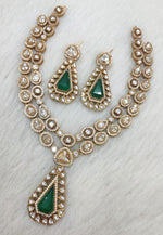 Indian Ethnic Polki Kundan Necklace Earrings Set For Wedding | Kundan Jewelry | Indian Jewelry