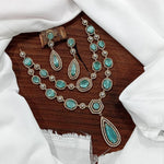 Ethnic Double Layered Victorian Kundan Choker Earrings Set - Kundan Indian Jewelry Set