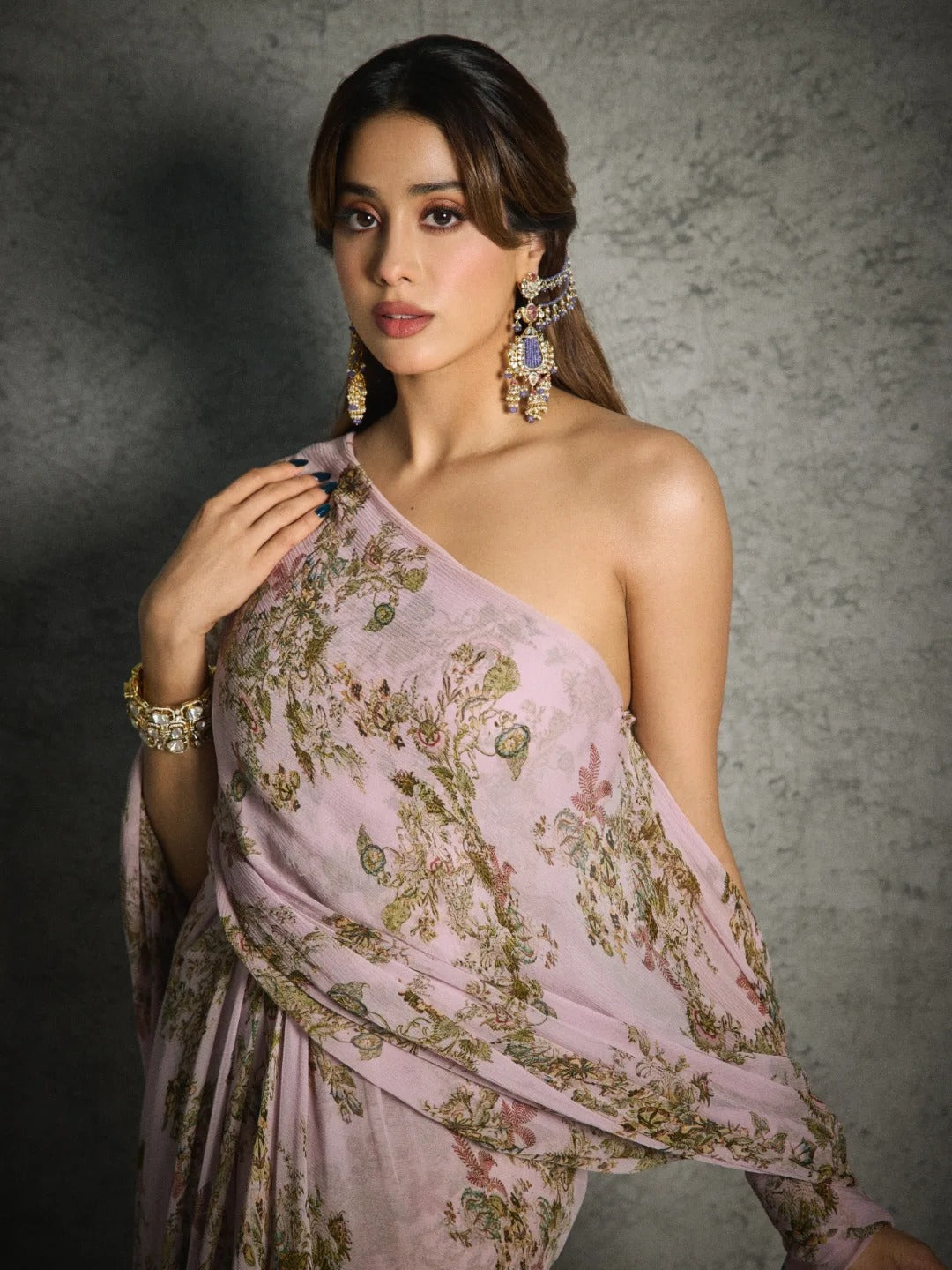 Celebrity Inspired Kundan Pearl Chandbali Earrings | Bollywood Style Bridal Indian Jewelry Kundan Polki Jhumki Earrings | Indian Jewellery Designer Bridal Earring Set | Traditional Indian Earring Set