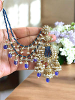 Celebrity Inspired Kundan Pearl Chandbali Earrings | Bollywood Style Bridal Indian Jewelry Kundan Polki Jhumki Earrings | Indian Jewellery Designer Bridal Earring Set | Traditional Indian Earring Set