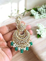 Celebrity Inspired Kundan Pearl Chandbali Earrings | Bollywood Style Bridal Indian Jewelry