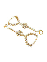 Green Gold Plated Kundan Studded Bridal Jewellery Set - Libasaa