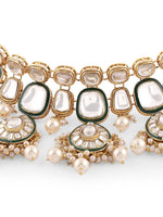 Gold-Plated Kundan Studded Jewellery Set