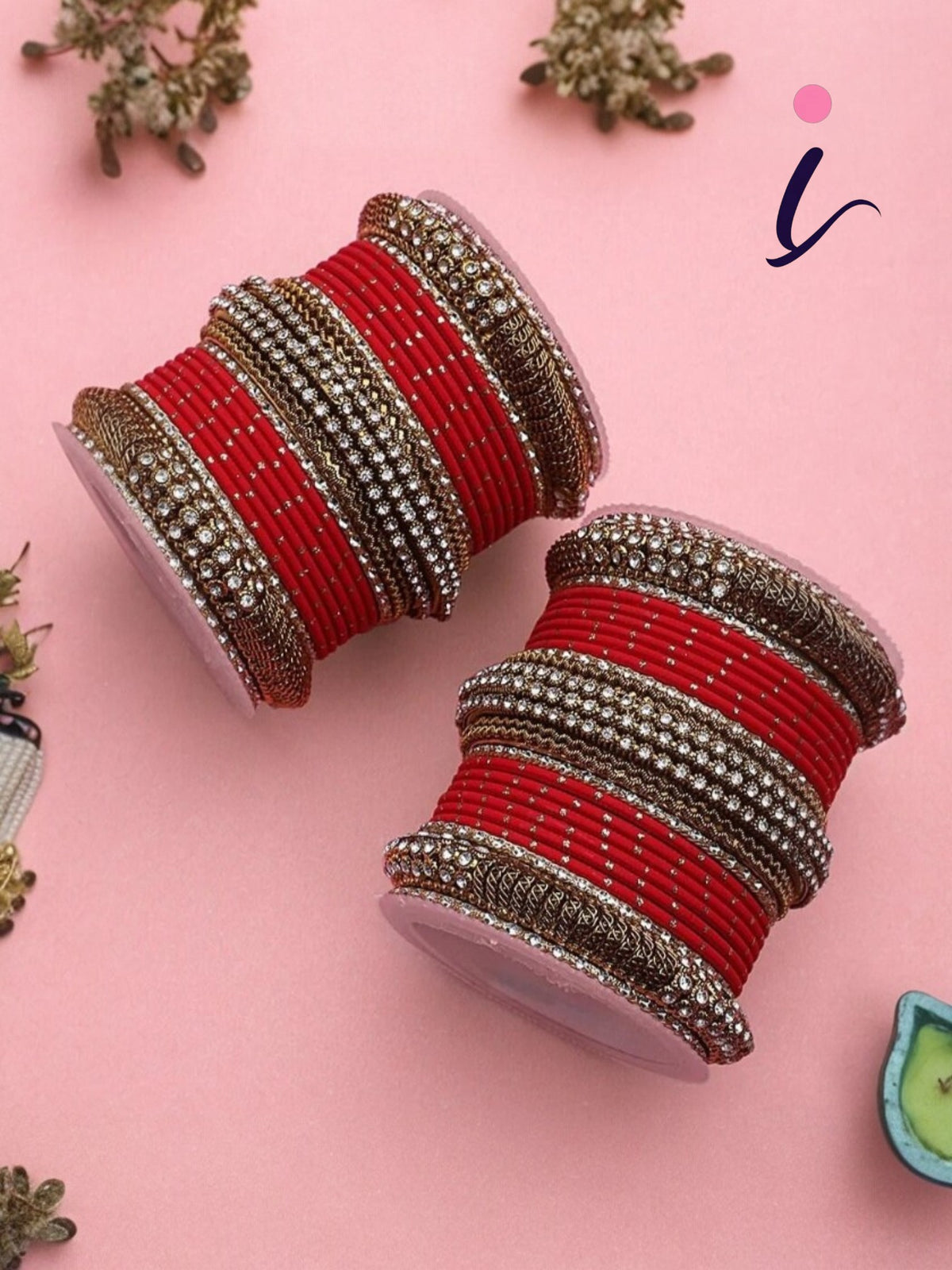 Indian Dotted Bangles Set with Jaali Work Kada (Set of 2), Traditional Ethnic Designer Bangles for Women