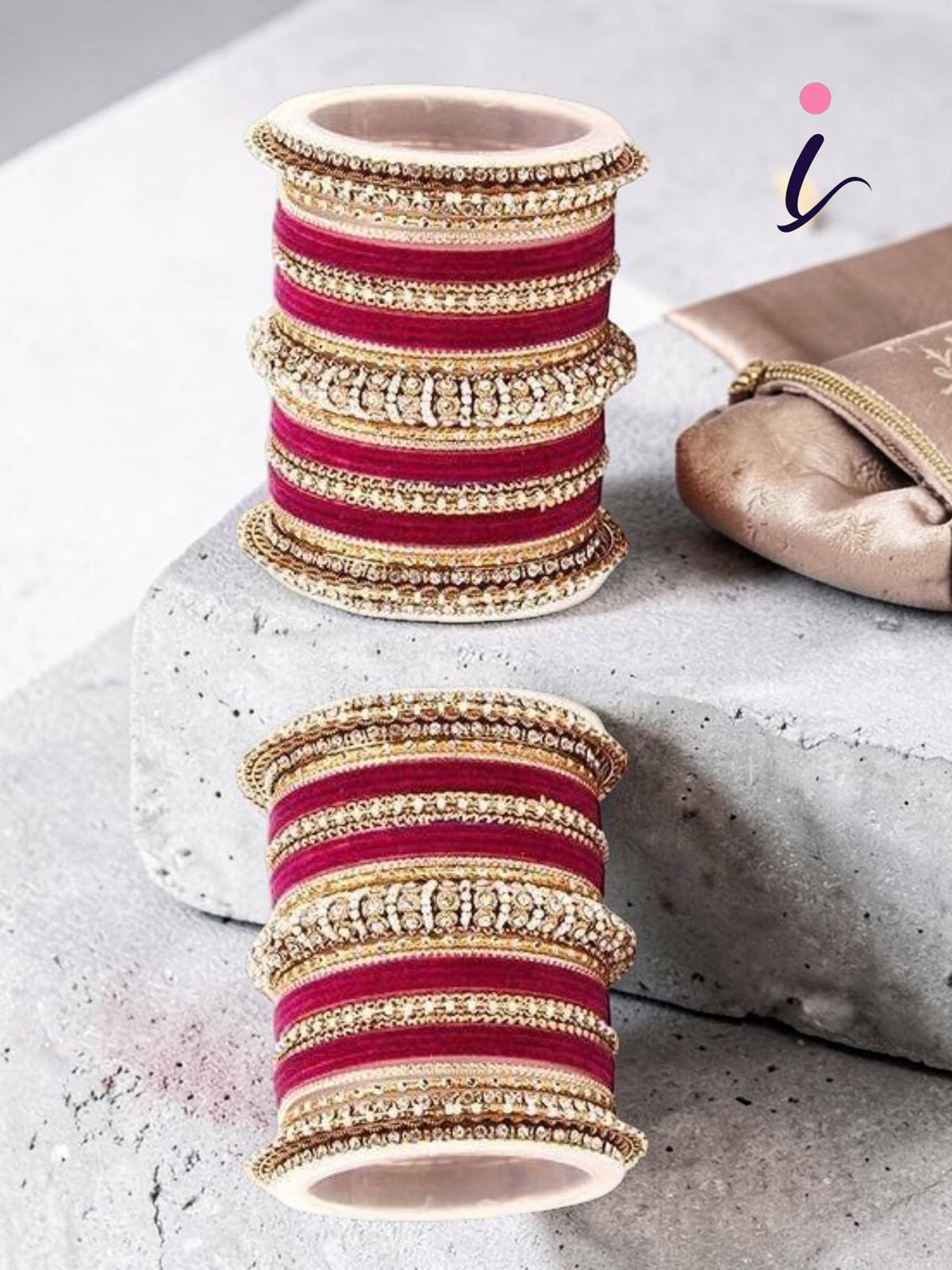 Indian Velvet Bangles Set, Designer Traditional Bridal Bangles Set for Women, Ethnic Wedding Jewelry