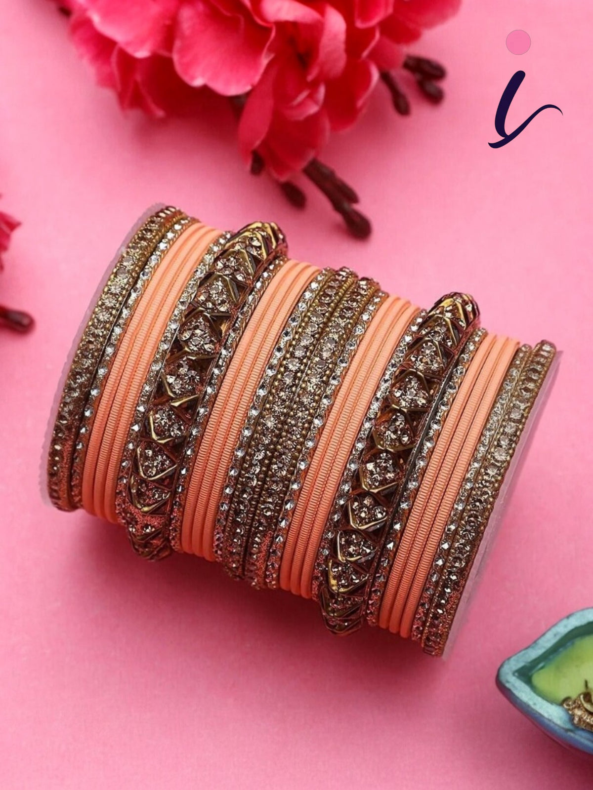 Antique Lac Bracelet with Matte Finish Bangles Set for Women | Traditional Indian Bridal & Festive Jewelry Collection