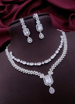 Layered CZ Indian Wedding Choker Earrings Set | Kundan Jewelry | Indian Jewelry | Pakistani Necklace Set | Traditional Jewelry | Polki Necklace