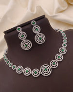 Round Shaped Design Wedding AD Choker Earrings Set | Kundan Jewelry | AD Jewelry | Pakistani Choker Set | Traditional Jewelry