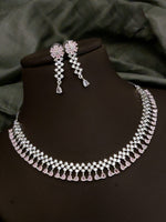 Traditional Floral Inspired AD Choker Earrings Set For Wedding | Kundan Jewelry | AD Jewelry | Indian Jewelry | Traditional Jewelry