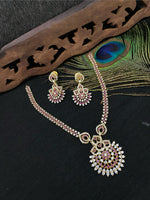 Jaipuri Traditional Kundan Necklace Earring Set For Wedding
