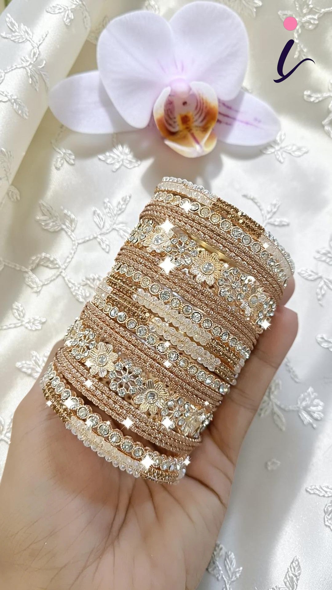 Gold Tone Bollywood Bangle Set with Multicolor Stones | Traditional Indian Bridal Bangles | Ethnic Wedding & Party Wear Jewellery Pakistani Bangle