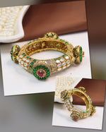Royal Openable Kundan Polki Kada – Heritage Bridal Grandeur