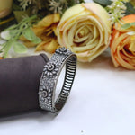 Openable Ruby Red Floral Diamond Kada