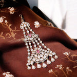 Multi Layered Stone Work Indian Maangtikka For Wedding