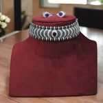 Rajsthani Handcrafted Polki Choker Earrings Set For Women