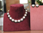 Bollywood Inspired Polki Choker Earrings Indian Jewelry Set For Wedding