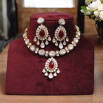 Ethnic Polki Kundan Choker Earrings Set| Kundan Jewelry | Indian Jewelry | Pakistani Necklace Set | Traditional Jewelry | Polki Necklace