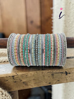 Elegant Pastel Colors Bangles Set of 2 | Stylish Designer Bangles for Women | Ethnic & Daily Wear Jewelry