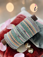 Elegant Pastel Colors Bangles Set of 2 | Stylish Designer Bangles for Women | Ethnic & Daily Wear Jewelry