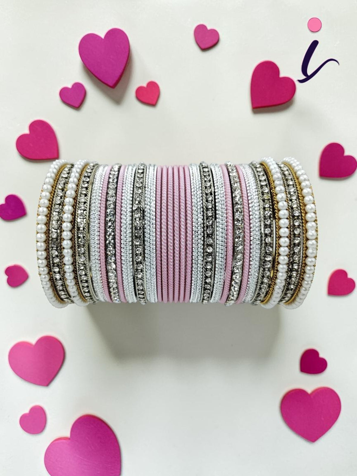 Indian Wedding Bangles Set with Stone & Pearl Work | Bridal Kundan Bangles Collection for Women