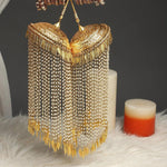 Punjabi Wedding Bridal Kalire Set, Kaleera, Indian Kalira, Golden Handmade Pearl Bangle wedding Punjabi Pearl Kaleera for Bride - Libasaa