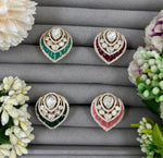 Moissanite Kundan Ring – Adjustable Bridal & Party Jewelry