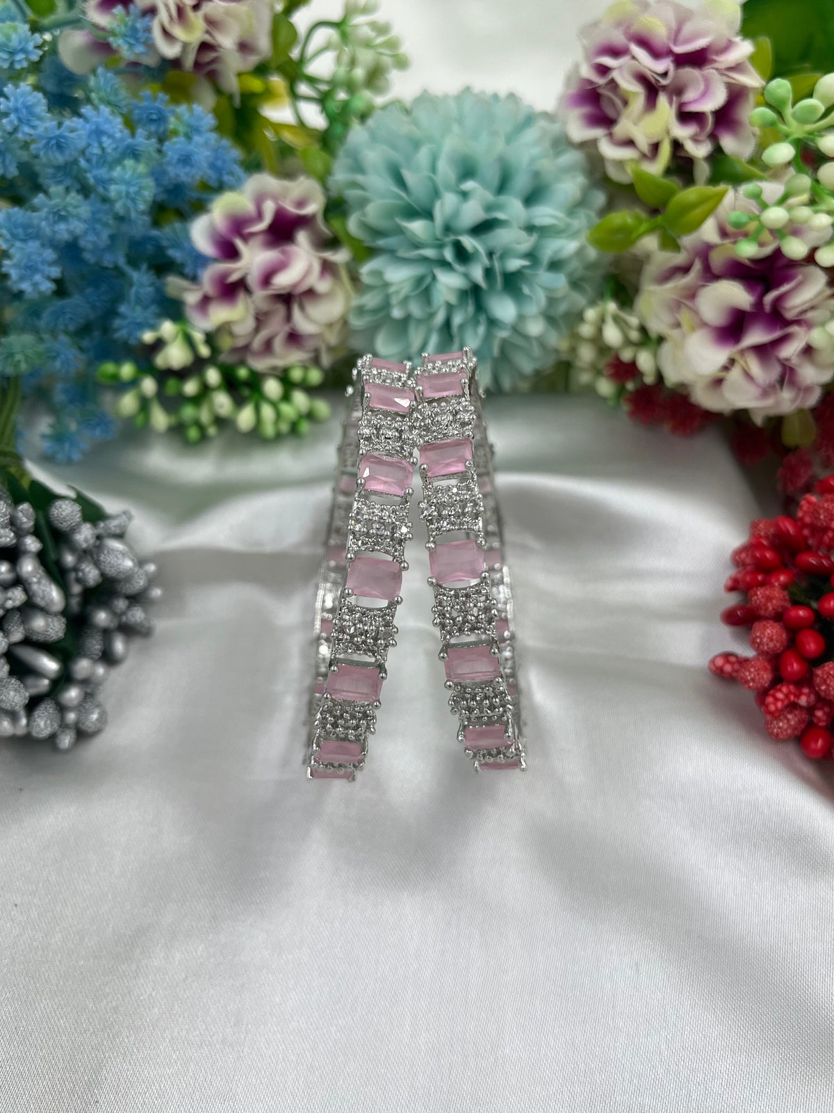 American Diamond Gold Plated Bangles – Elegant Party & Bridal Jewelry