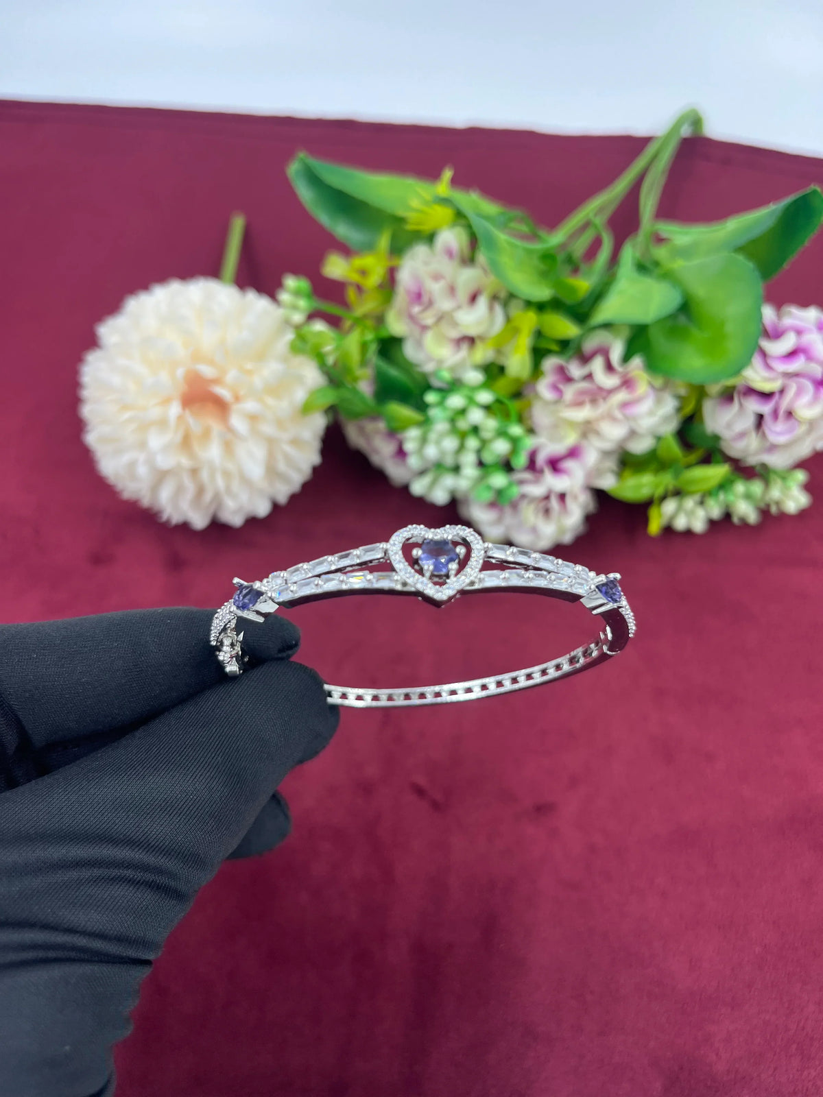 AD Openable Kada – Sparkling Elegance with Modern Charm
