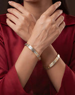 Premium Two-Tone Designer Bangles for Women | Elegant Traditional Kada Set | Stylish Ethnic Daily & Party Wear Bangles